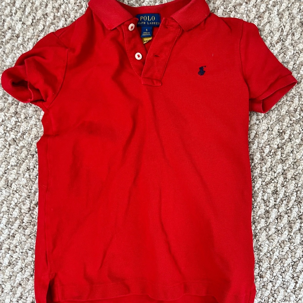 Polo by Ralph Lauren Kids Bright Red Polo Shirt